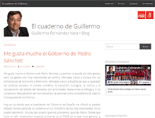 Tablet Screenshot of elcuadernodeguillermo.com